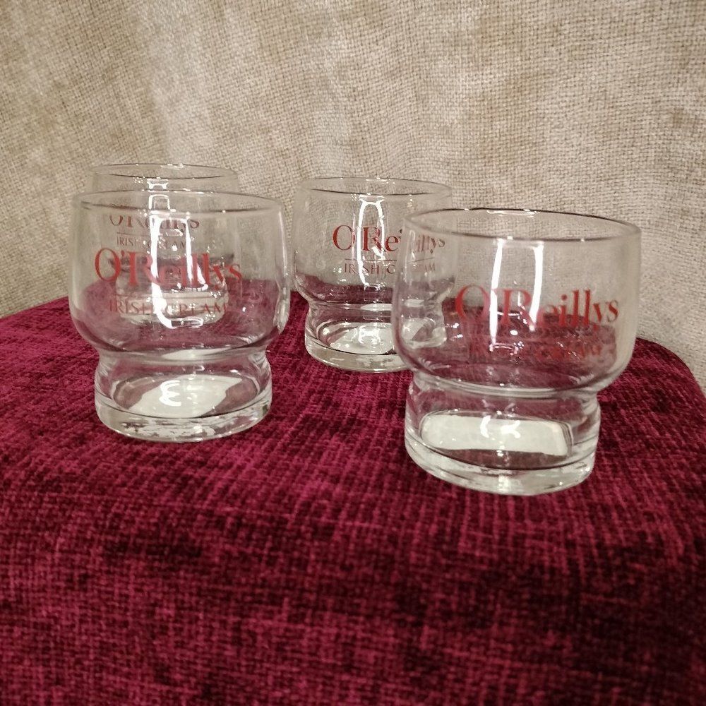 O'Reilly's Irish Cream Rocks Stacking Glasses Set of 4 Barware